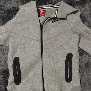 Nike Heather Gray Full-Zip Jacket